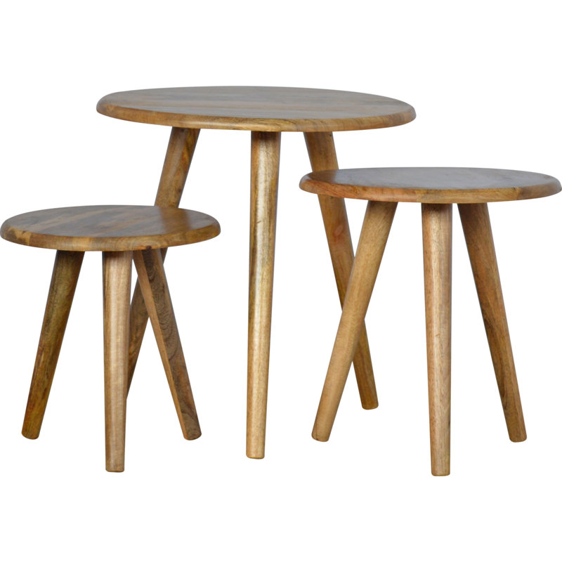 Alpen Home Scandinavian Solid Wood Nesting Side Table Set & Reviews